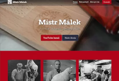 Náhled webu mistrmalek.cz