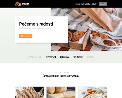Náhled šablony Bakery