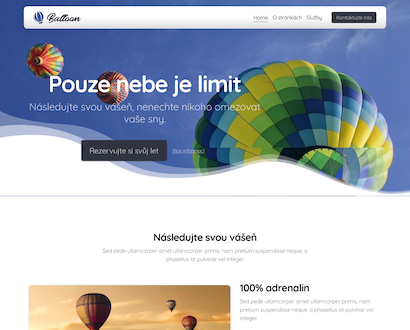 Náhled šablony Balloon