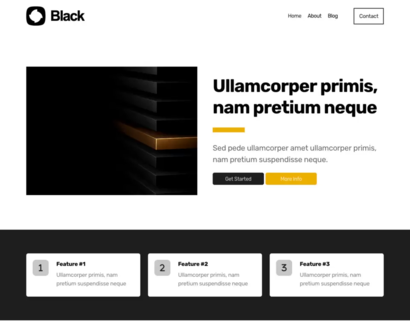 Náhled šablony Black 4