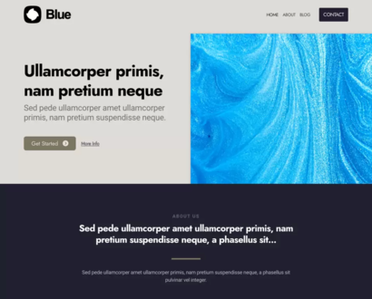 Náhled šablony Blue 6