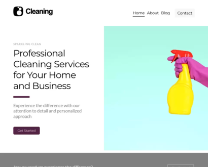 Náhled šablony Cleaning Service 1