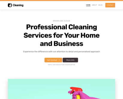 Náhled šablony Cleaning Service 3