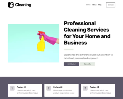 Náhled šablony Cleaning Service 4