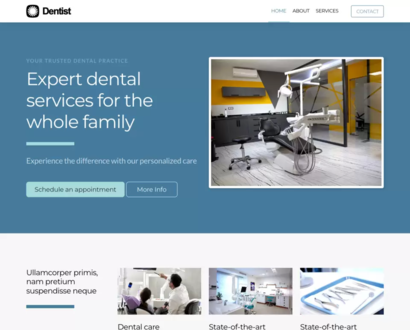 Náhled šablony Dentist 2