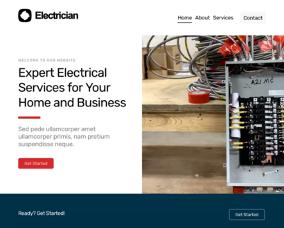 Náhled šablony Electrician 1