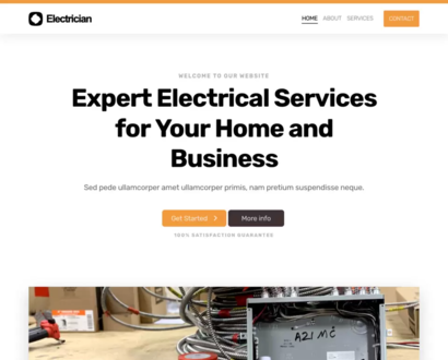 Náhled šablony Electrician 3