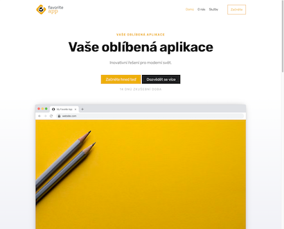 Náhled šablony FavoriteApp
