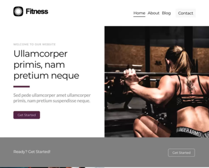 Náhled šablony Fitness 1
