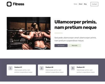 Náhled šablony Fitness 4