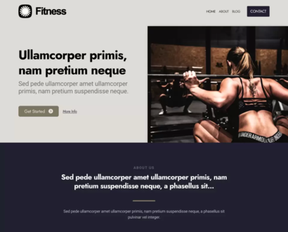 Náhled šablony Fitness 6