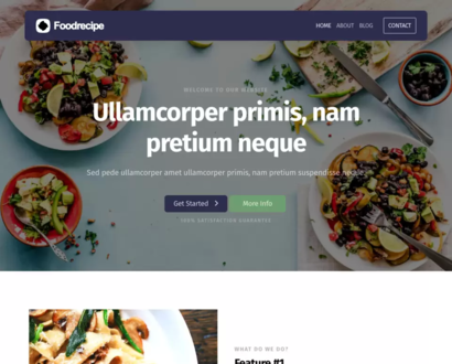 Náhled šablony Food Recipe 5