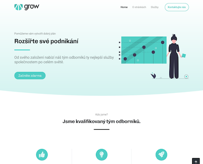 Náhled šablony Grow