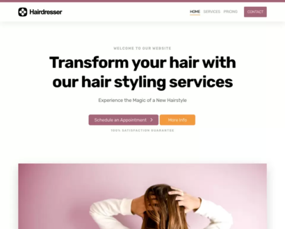 Náhled šablony Hair Dresser 3