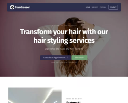 Náhled šablony Hair Dresser 5