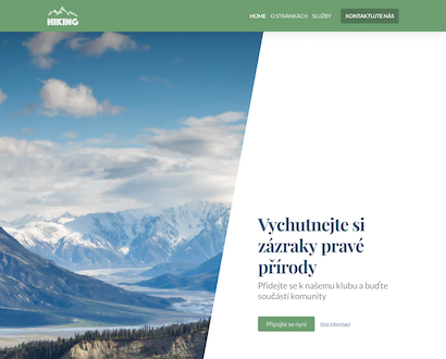 Náhled šablony Hiking