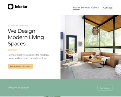 Náhled šablony Interior Design 1