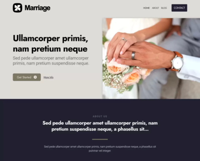 Náhled šablony Marriage 6