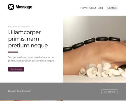 Náhled šablony Massage 1