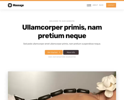 Náhled šablony Massage 3