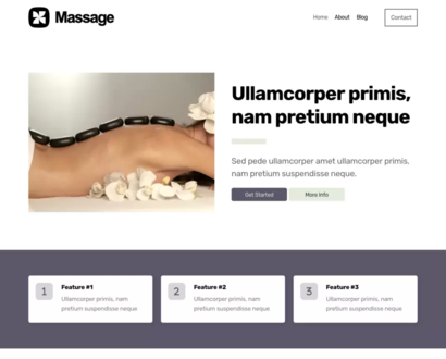 Náhled šablony Massage 4