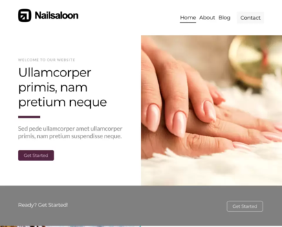 Náhled šablony Nail Saloon 1