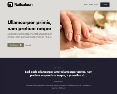 Náhled šablony Nail Saloon 6