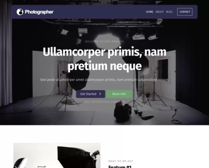 Náhled šablony Photographer 5