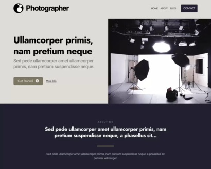 Náhled šablony Photographer 6