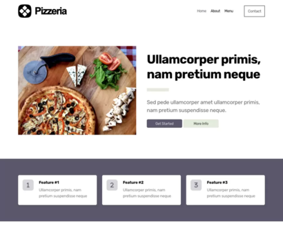 Náhled šablony Pizzeria 4