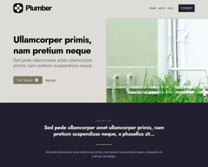 Náhled šablony Plumber 6
