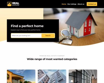 Náhled šablony RealEstate