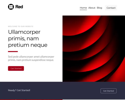 Náhled šablony Red 1