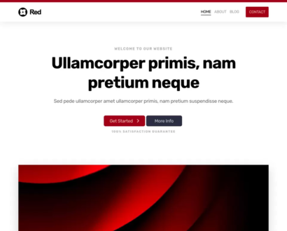 Náhled šablony Red 3