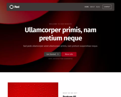 Náhled šablony Red 5