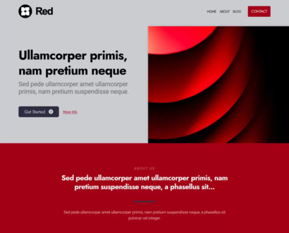 Náhled šablony Red 6