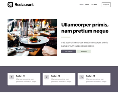 Náhled šablony Restaurant 4