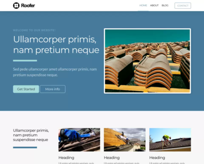 Náhled šablony Roofer 2