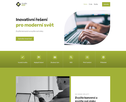 Náhled šablony StudioApp