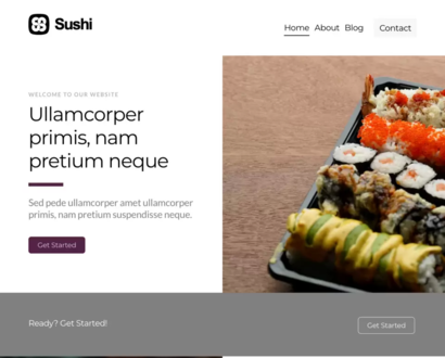 Náhled šablony Sushi 1