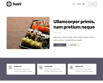 Náhled šablony Sushi 4