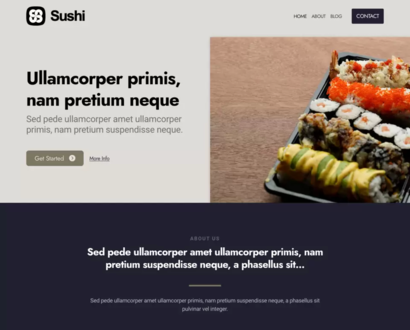 Náhled šablony Sushi 6