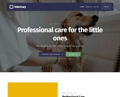 Náhled šablony Veterinary Clinic 5