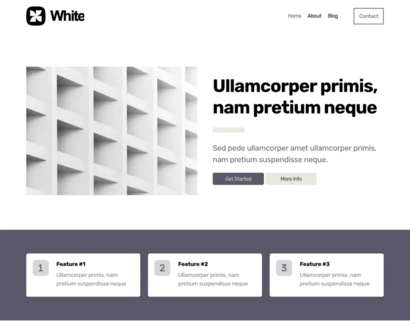 Náhled šablony White 4