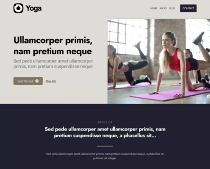 Náhled šablony Yoga 6